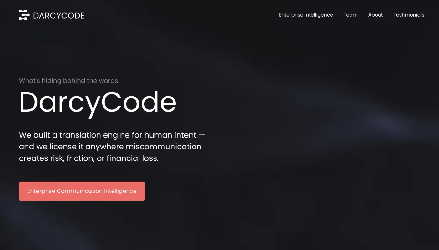 DarcyCode interface