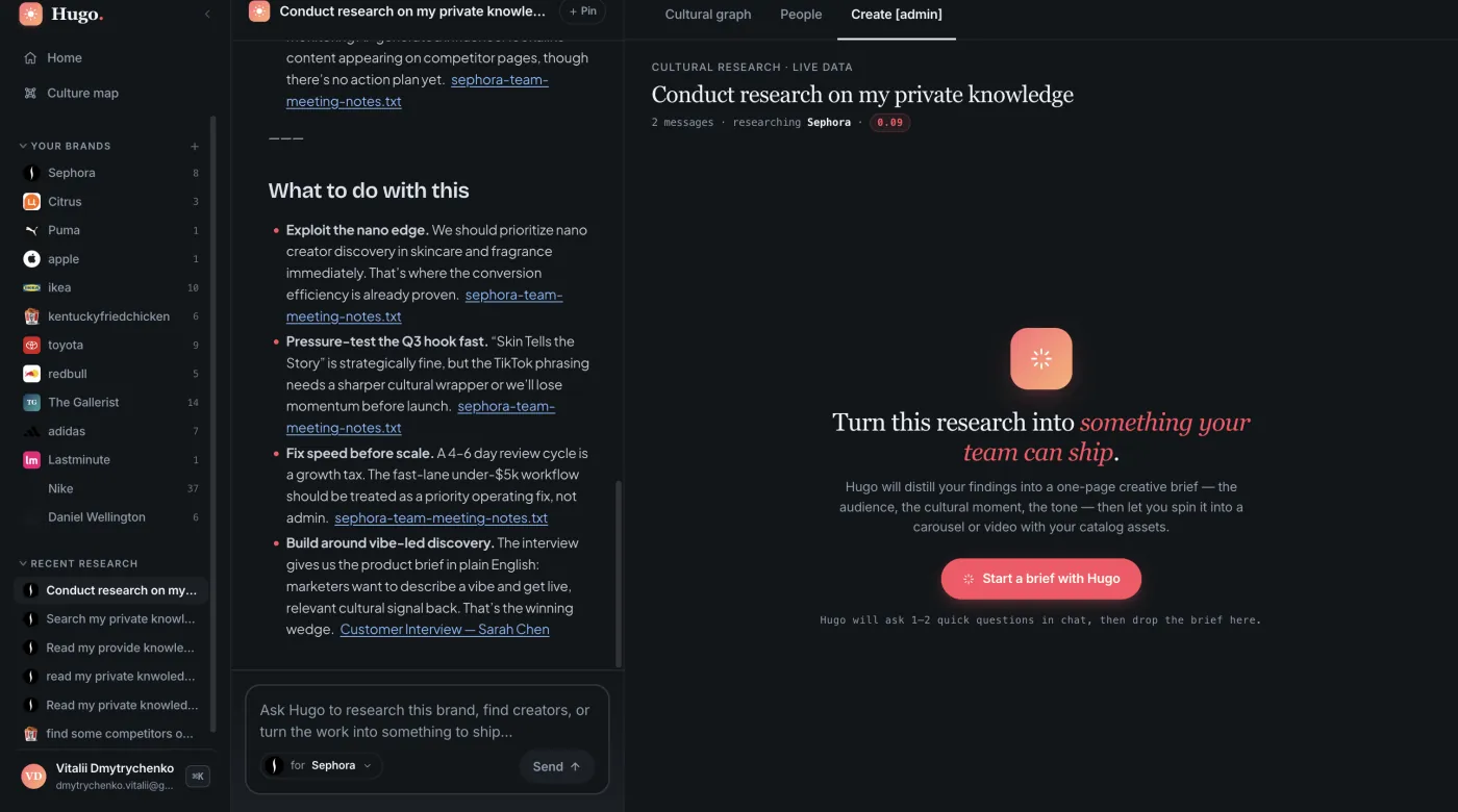 Hugo interface